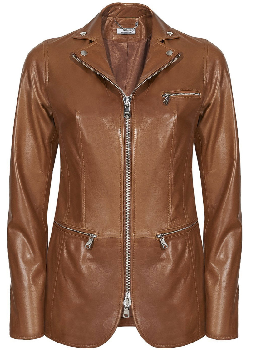 Elenore Kadın Deri Blazer Spor Ceket Elenore Kadın Deri Blazer Spor Ceket