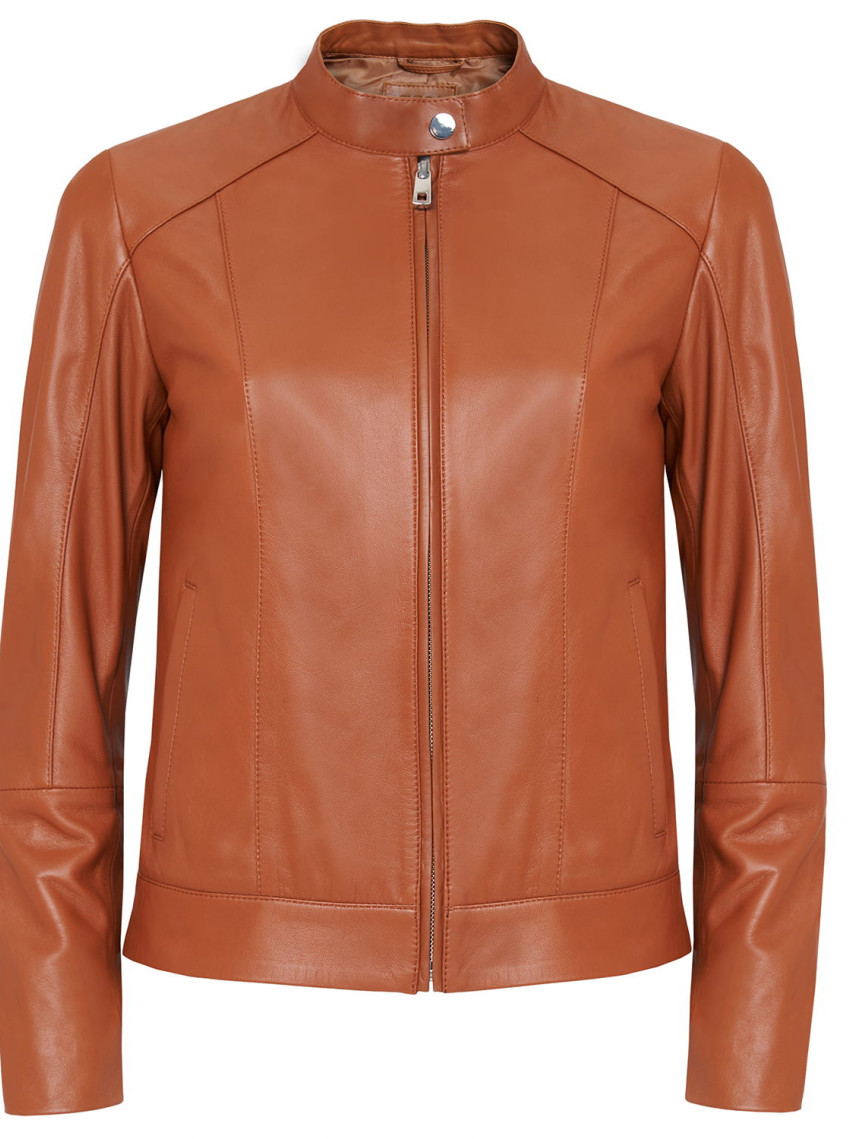 Kahve Bellini Kadın Deri Kısa Mont Kahve Bellini Kadın Deri Kısa Mont