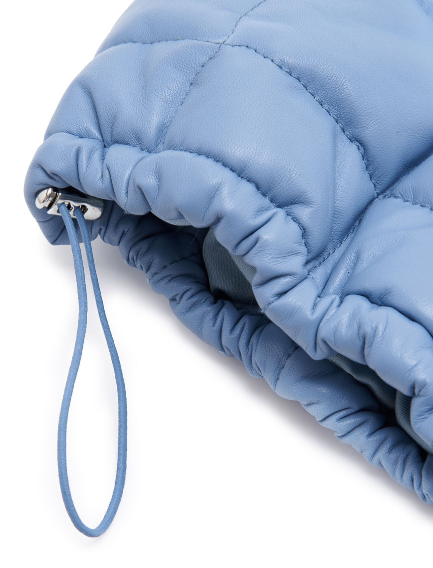 Marquise Mavi Kadın Kısa PufferDeri Yelek Marquise Mavi Kadın Kısa PufferDeri Yelek