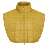 Marquise Sarı Kadın Kısa Puffer Deri Yelek Marquise Sarı Kadın Kısa Puffer Deri Yelek