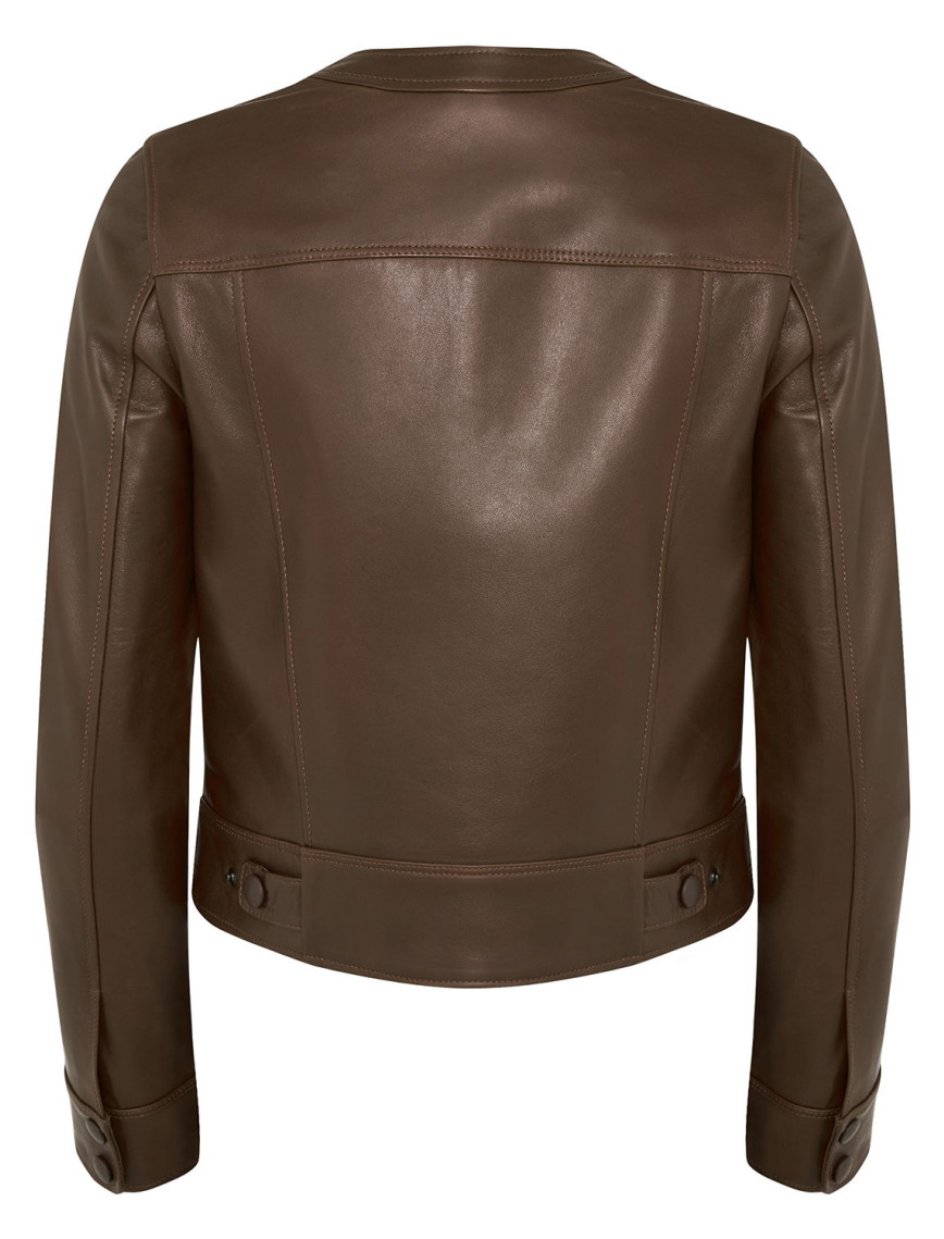 Marry Konyak Kadın Deri Ceket Marry Konyak Kadın Deri Ceket