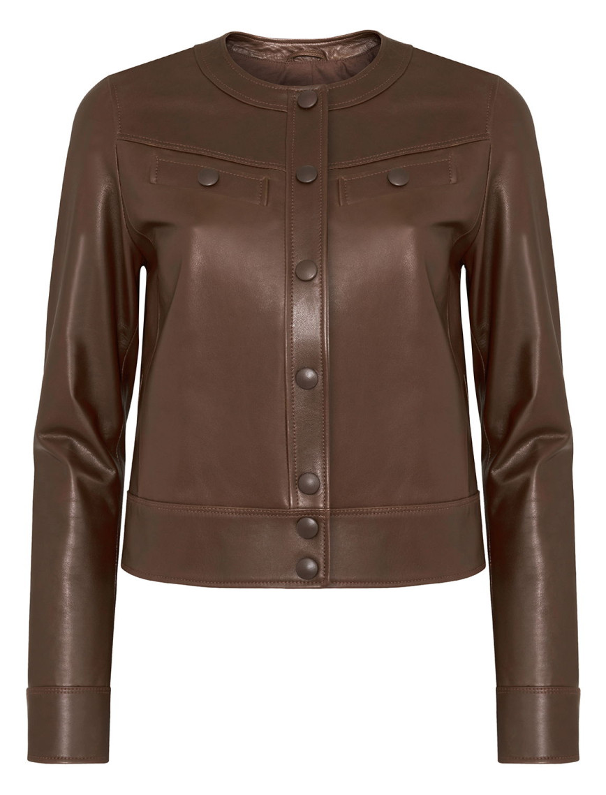 Marry Konyak Kadın Deri Ceket Marry Konyak Kadın Deri Ceket