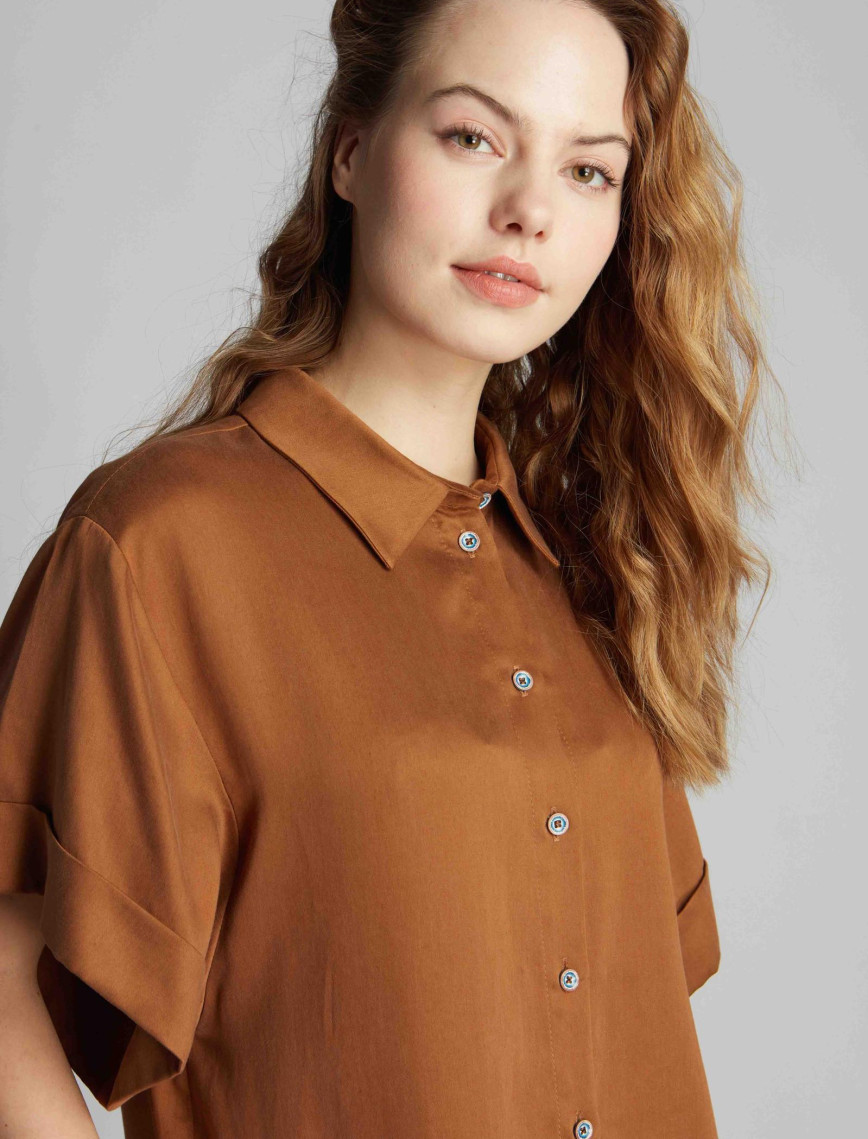 Kadın Gömlek 23674 134 - Brown Sugar Kadın Gömlek 23674 134 - Brown Sugar