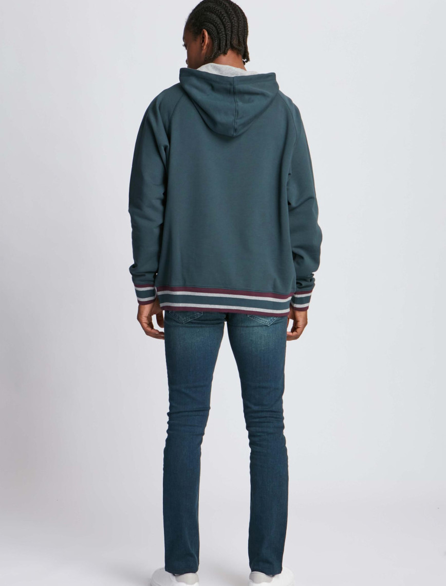 Erkek Kapüşonlu Sweatshirt 23003 353 - Space green Erkek Kapüşonlu Sweatshirt 23003 353 - Space green