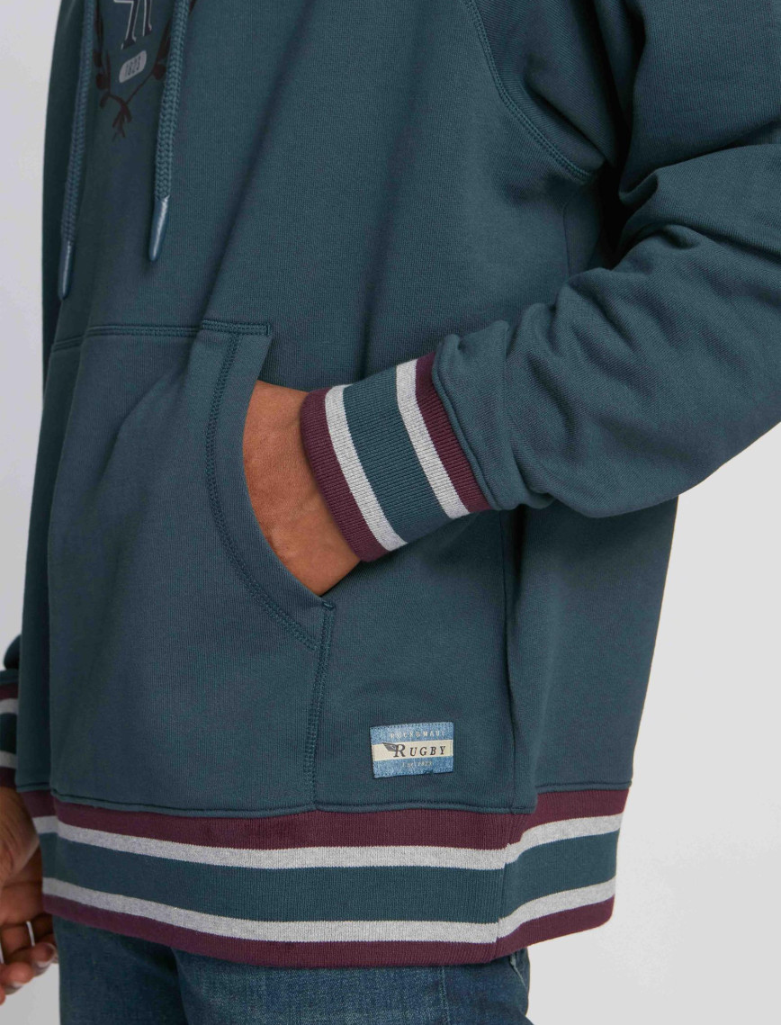 Erkek Kapüşonlu Sweatshirt 23003 353 - Space green Erkek Kapüşonlu Sweatshirt 23003 353 - Space green