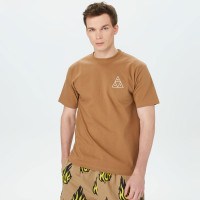 HUF Set Tt Erkek Kahverengi T-Shirt HUF Set Tt Erkek Kahverengi T-Shirt