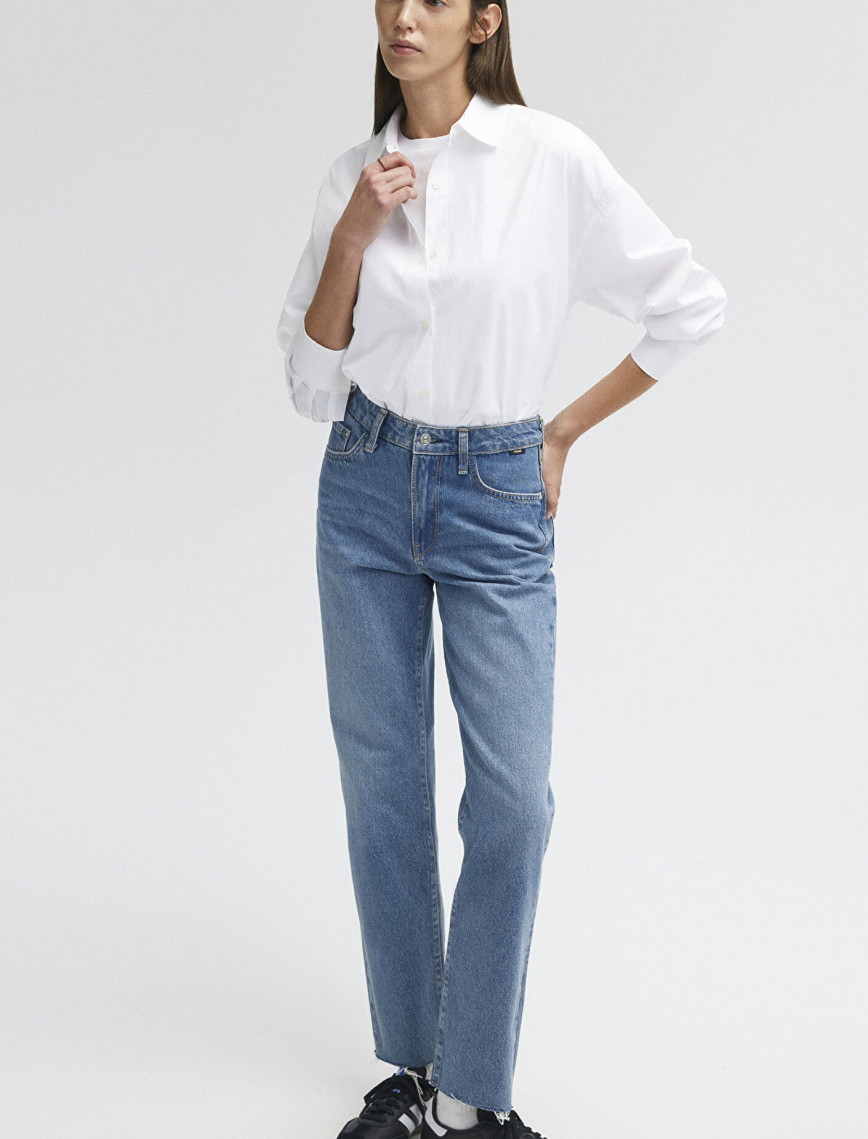 Mavi New York Real Blue Beyaz Jean Pantolon 101441-81364