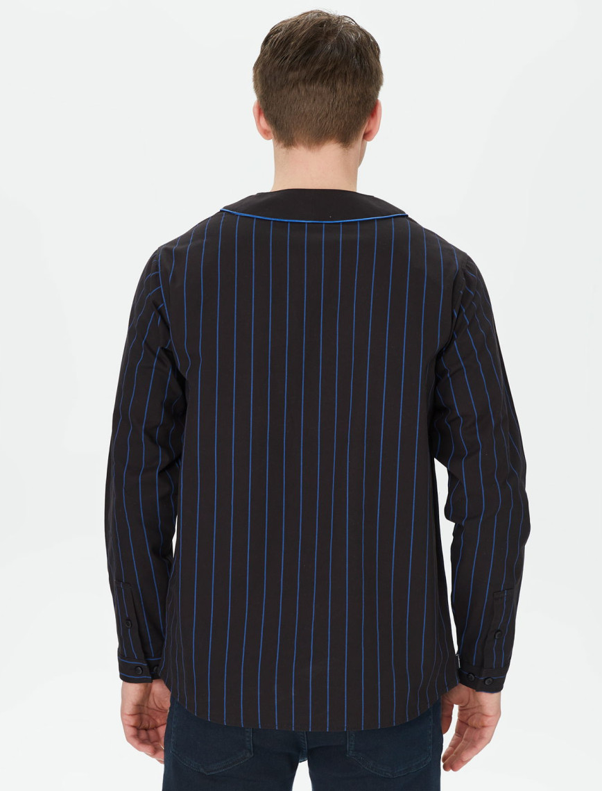 The Hundreds Victor LS Woven Erkek Siyah T-Shirt The Hundreds Victor LS Woven Erkek Siyah T-Shirt