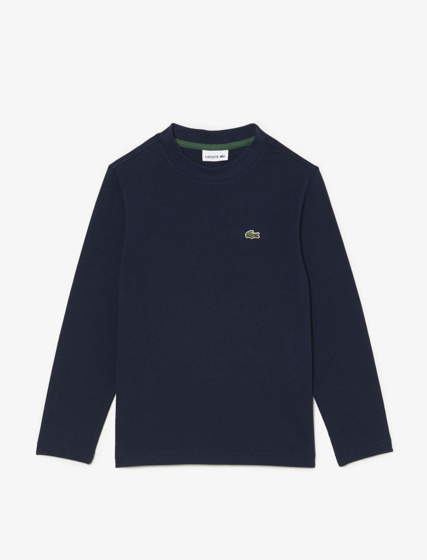 Lacoste Çocuk Uzun Kollu Bisiklet Yaka Lacivert T-Shirt Lacoste Çocuk Uzun Kollu Bisiklet Yaka Lacivert T-Shirt
