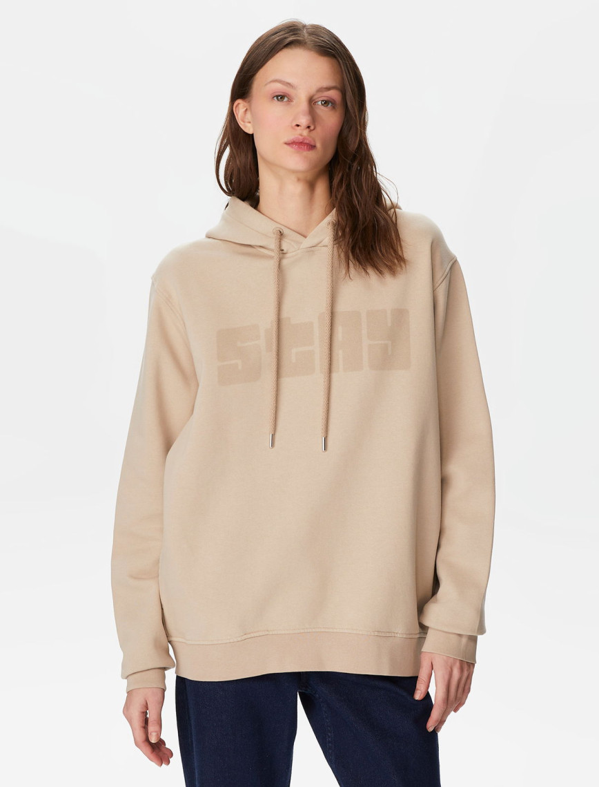 The Stay Line Etheral Unisex Bej Hoodie The Stay Line Etheral Unisex Bej Hoodie