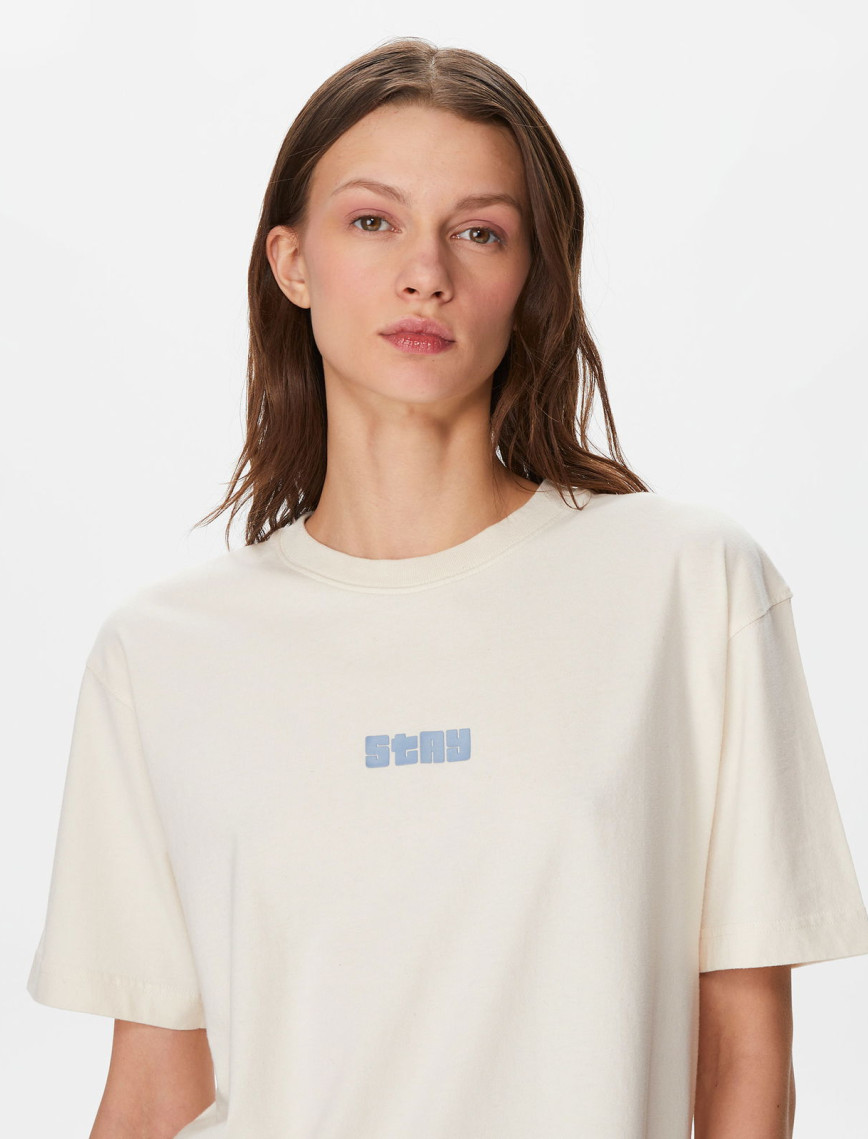 The Stay Line Epic Unisex Krem T-Shirt The Stay Line Epic Unisex Krem T-Shirt