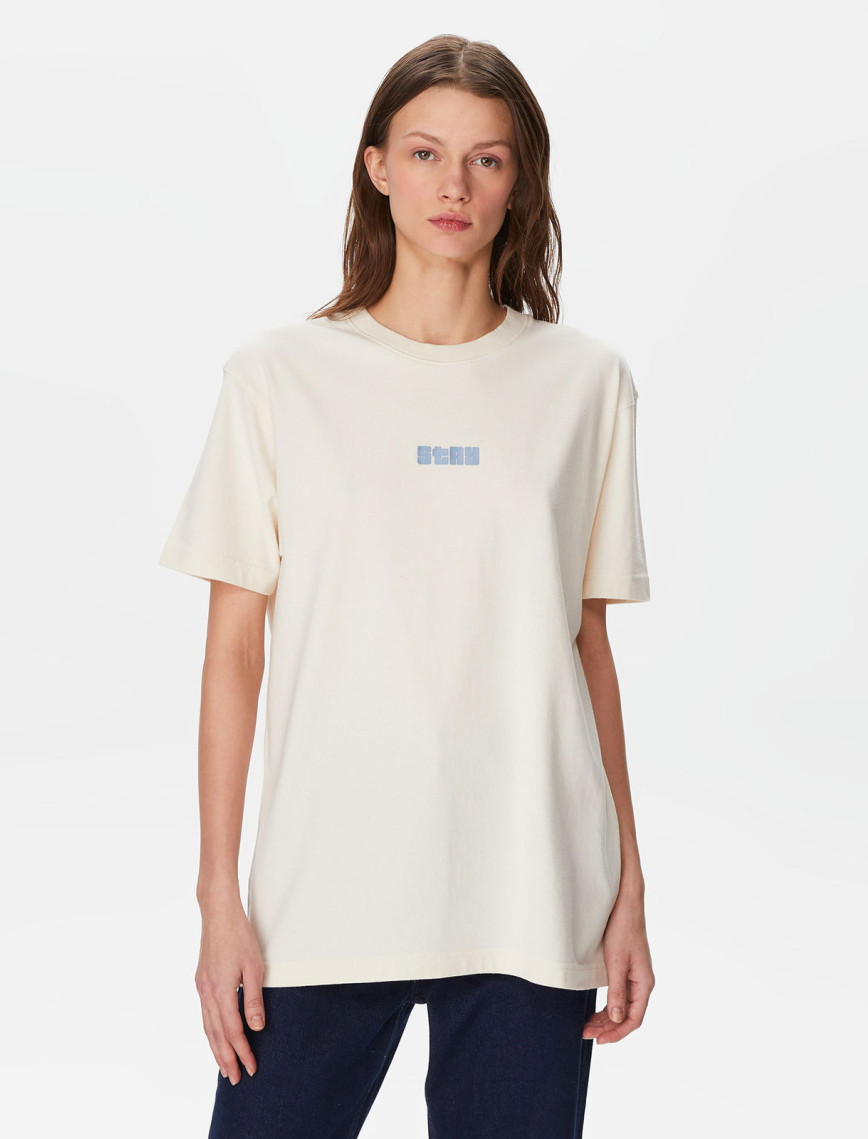 The Stay Line Epic Unisex Krem T-Shirt The Stay Line Epic Unisex Krem T-Shirt