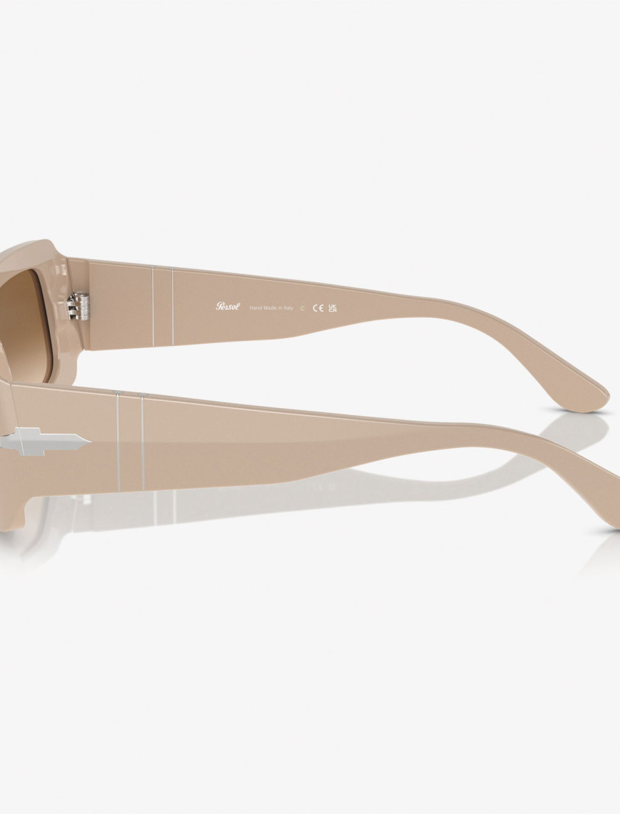 PERSOL 0PO3332S Acetate Unisex Bej Güneş Gözlüğü PERSOL 0PO3332S Acetate Unisex Bej Güneş Gözlüğü