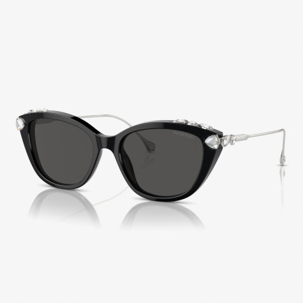 Swarovski 0SK6010 Acetate Kadın Siyah Güneş Gözlüğü Swarovski 0SK6010 Acetate Kadın Siyah Güneş Gözlüğü