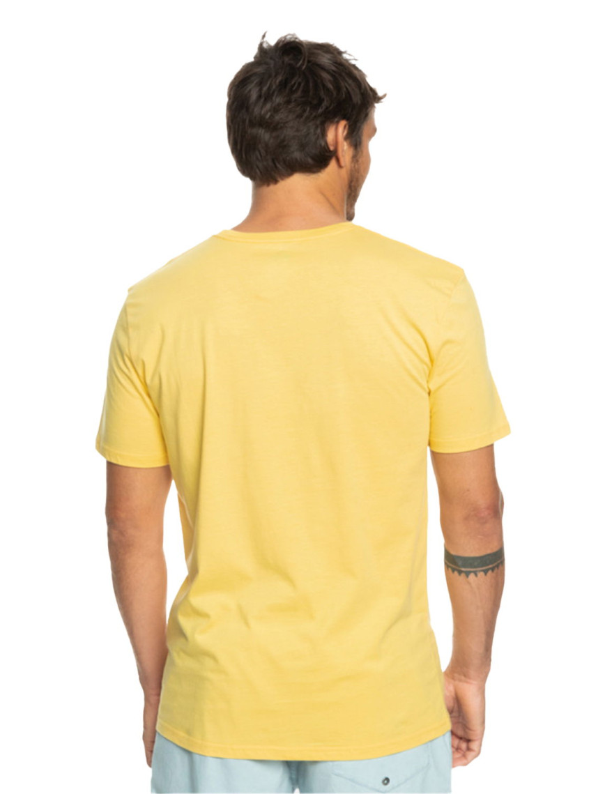 Quiksilver Qsrockinskull Erkek Sarı Tişört