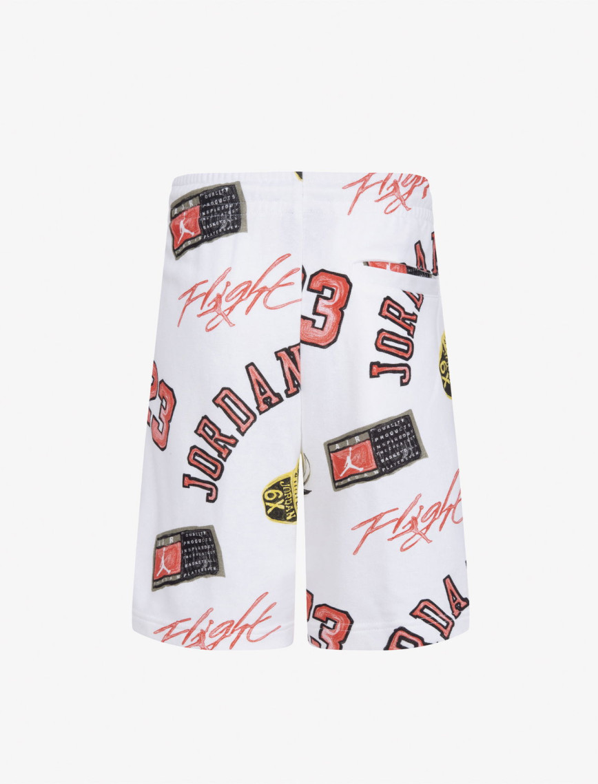 Jordan Essentials All-Over Printed Çocuk Beyaz Şort