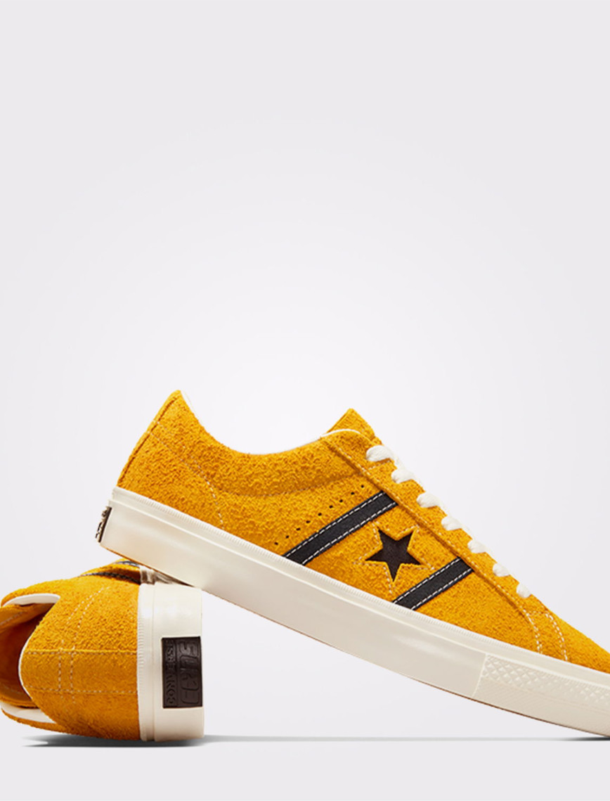 Converse One Star Academy Pro Suede Unisex Sarı Sneaker Converse One Star Academy Pro Suede Unisex Sarı Sneaker