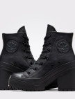 Converse Chuck 70 De Luxe Unisex Siyah Deri Platform Sneaker Converse Chuck 70 De Luxe Unisex Siyah Deri Platform Sneaker