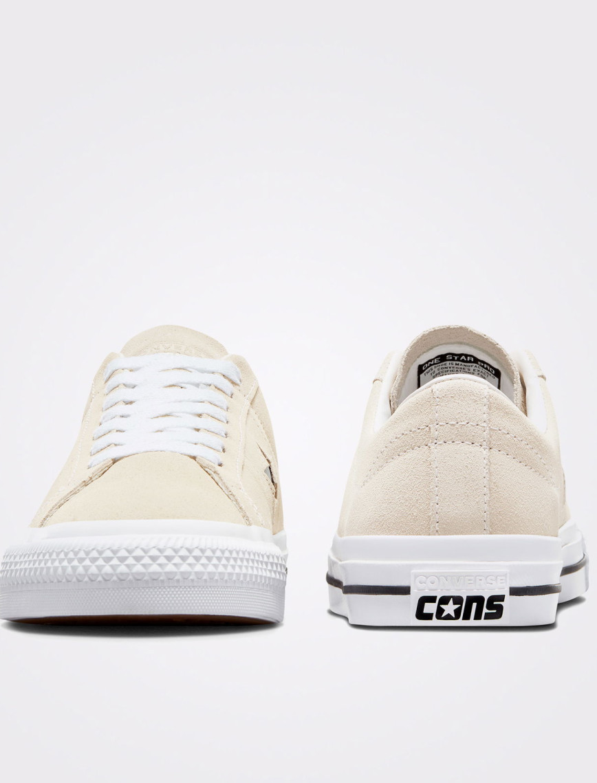 Converse Cons One Star Pro Unisex Krem Süet Sneaker Converse Cons One Star Pro Unisex Krem Süet Sneaker