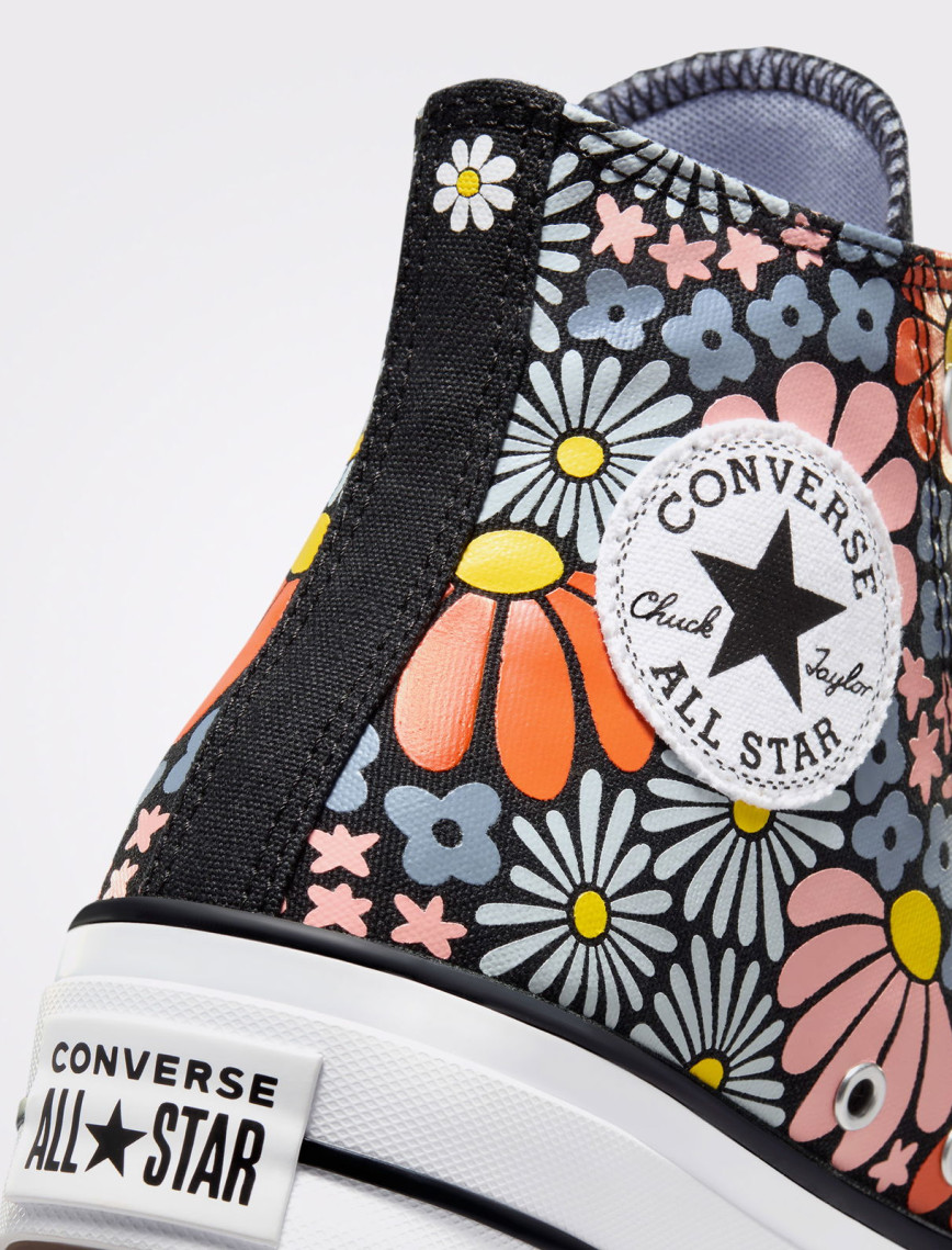 Converse Chuck Taylor All Star Lift Platform Floral Kadın Siyah Sneaker Converse Chuck Taylor All Star Lift Platform Floral Kadın Siyah Sneaker