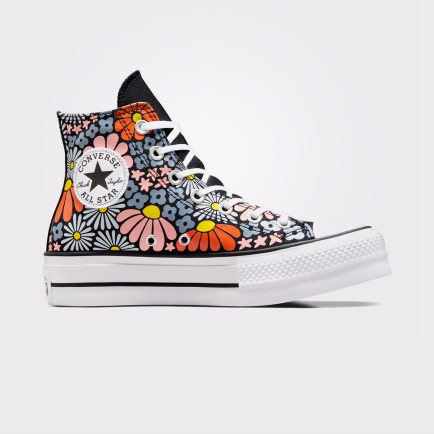 Converse Chuck Taylor All Star Lift Platform Floral Kadın Siyah Sneaker Converse Chuck Taylor All Star Lift Platform Floral Kadın Siyah Sneaker