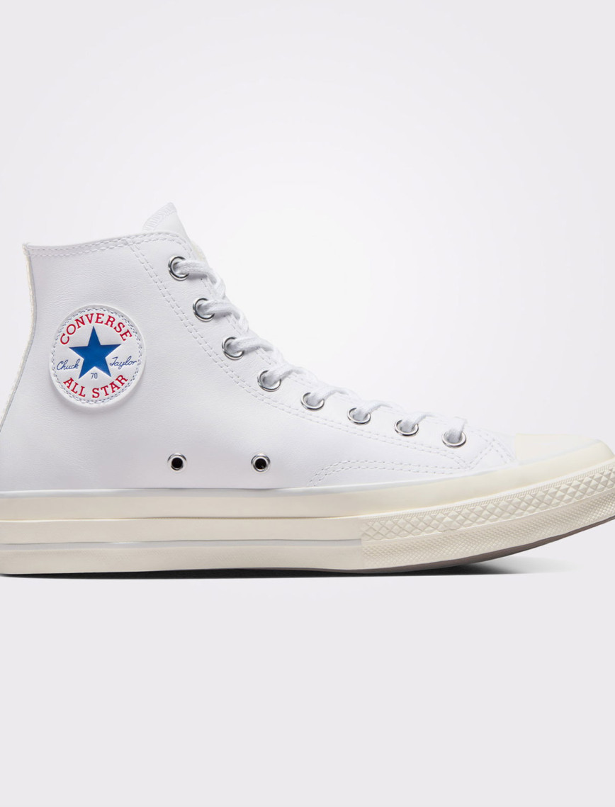 Converse Chuck 70 Unisex Beyaz Deri Sneaker Converse Chuck 70 Unisex Beyaz Deri Sneaker