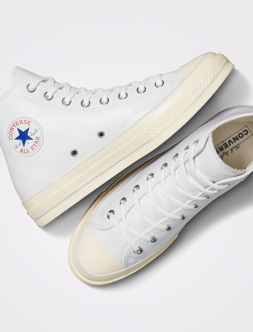 Converse Chuck 70 Unisex Beyaz Deri Sneaker Converse Chuck 70 Unisex Beyaz Deri Sneaker