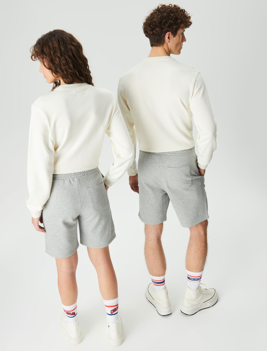 Converse Go-To Unisex Gri Şort Converse Go-To Unisex Gri Şort