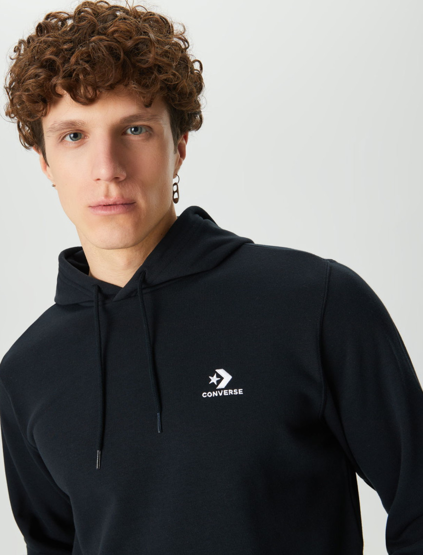 Converse Go-To Unisex Siyah Hoodie Converse Go-To Unisex Siyah Hoodie