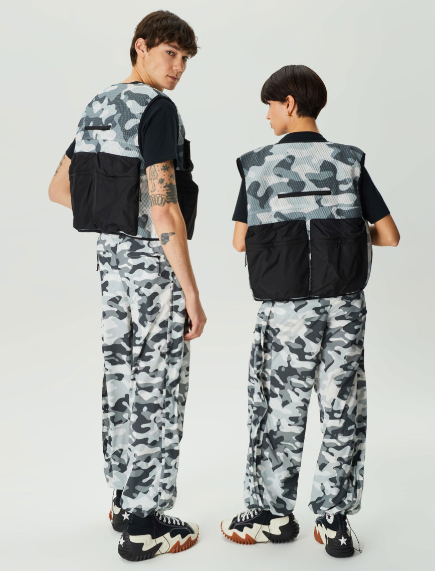 Rains Naha Wide Unisex Gri-Siyah Pantolon Rains Naha Wide Unisex Gri-Siyah Pantolon