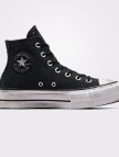 Converse Chuck Taylor All Star Lift Chrome Kadın Siyah Platform Sneaker Converse Chuck Taylor All Star Lift Chrome Kadın Siyah Platform Sneaker