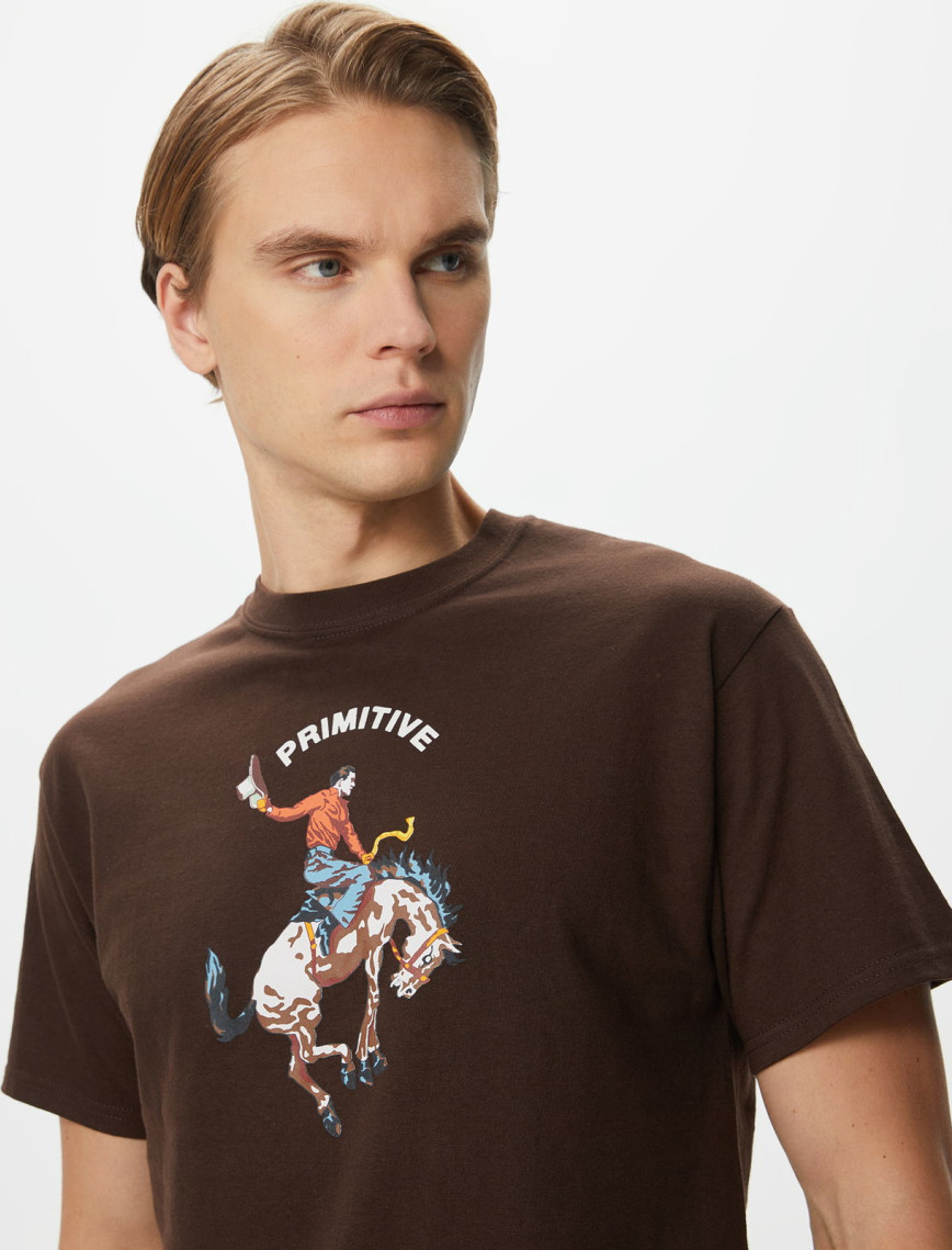 Primitive Badlands HW Erkek Kahverengi T-Shirt Primitive Badlands HW Erkek Kahverengi T-Shirt
