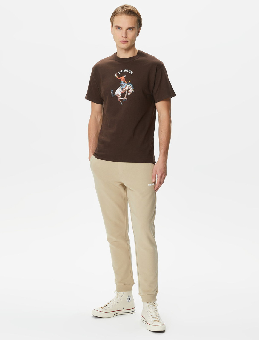 Primitive Badlands HW Erkek Kahverengi T-Shirt Primitive Badlands HW Erkek Kahverengi T-Shirt