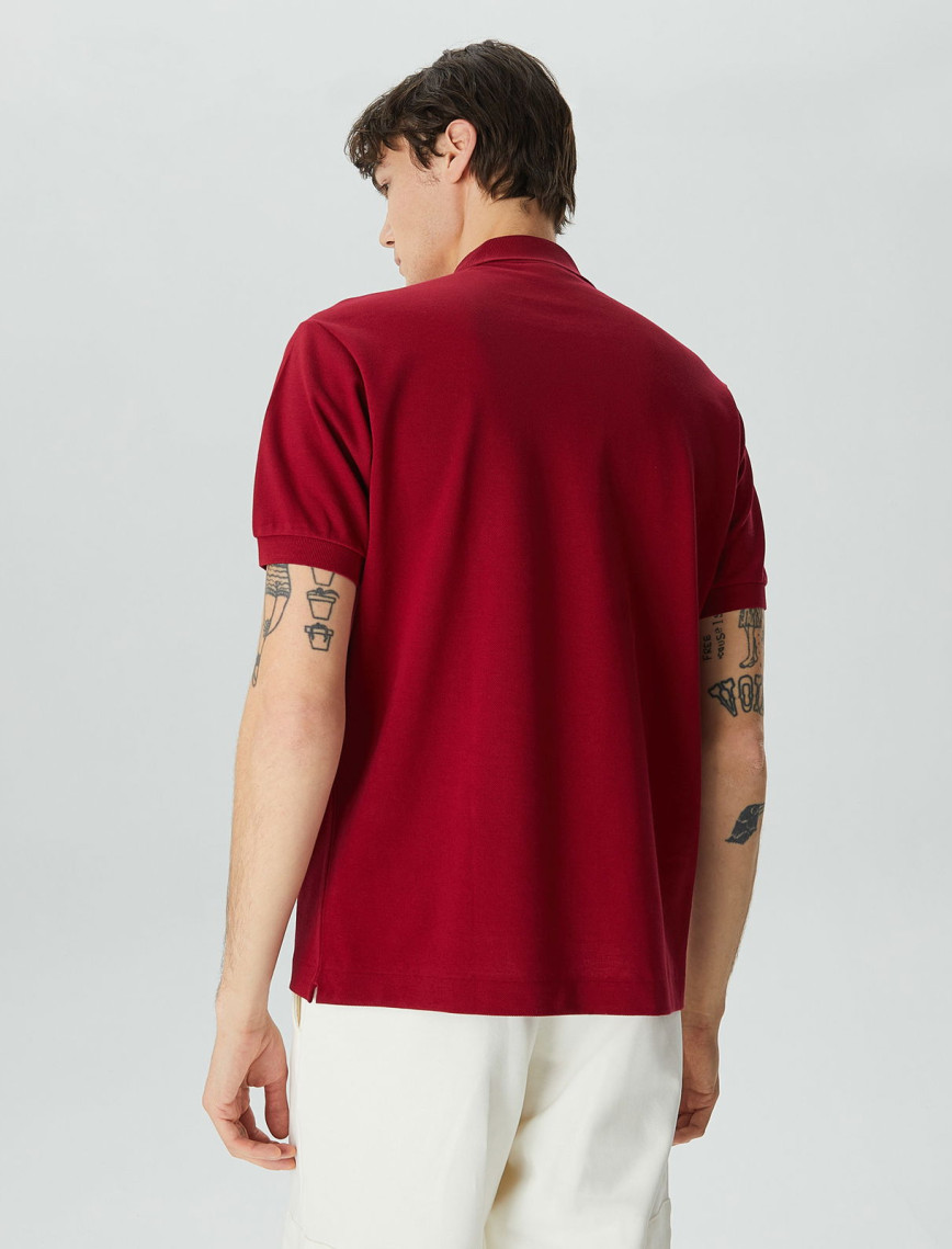 Lacoste L.12.12 Erkek Classic Fit Bordo Polo Lacoste L.12.12 Erkek Classic Fit Bordo Polo