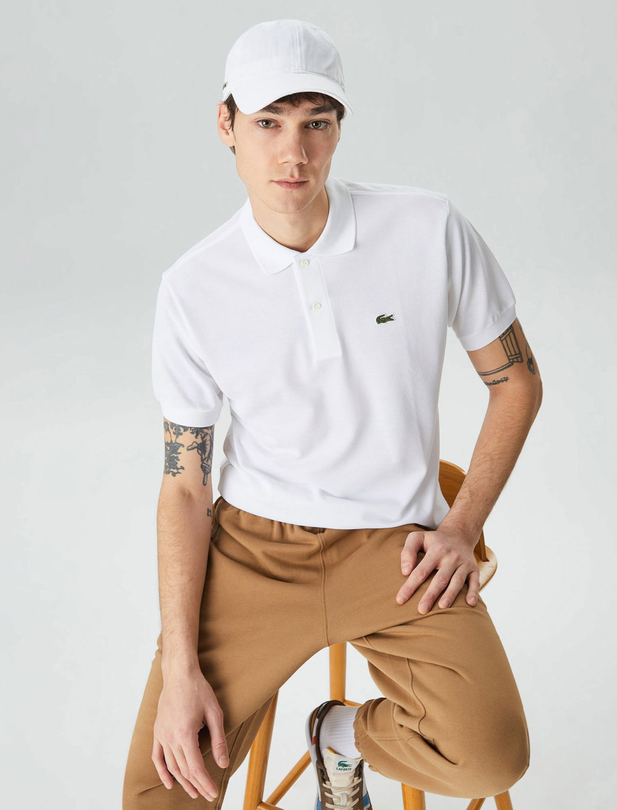 Lacoste Erkek Classic Fit L1212 Beyaz Polo Lacoste Erkek Classic Fit L1212 Beyaz Polo