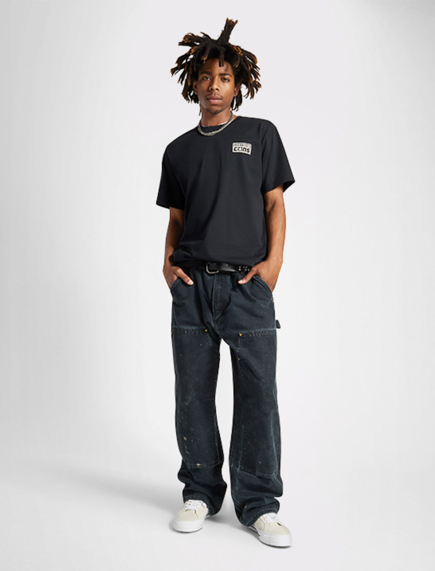 Converse Erkek Grafik Baskılı Siyah T-Shirt Converse Erkek Grafik Baskılı Siyah T-Shirt