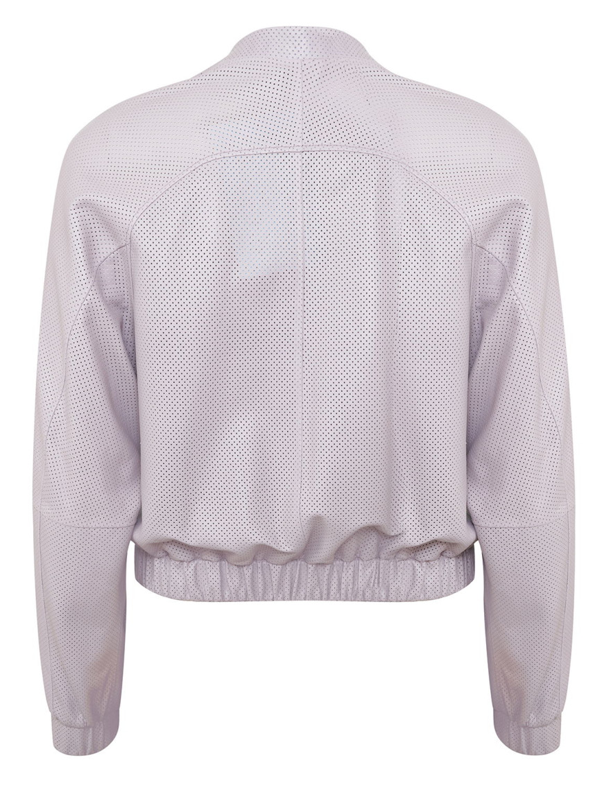 Iniga Light Rose Kadın Perforeli Deri Bomber Ceket Iniga Light Rose Kadın Perforeli Deri Bomber Ceket