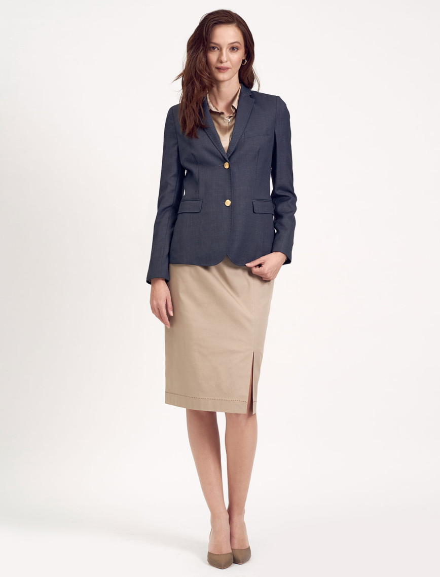 Lacivert Klasik Kadın Ceket Lacivert Klasik Kadın Ceket