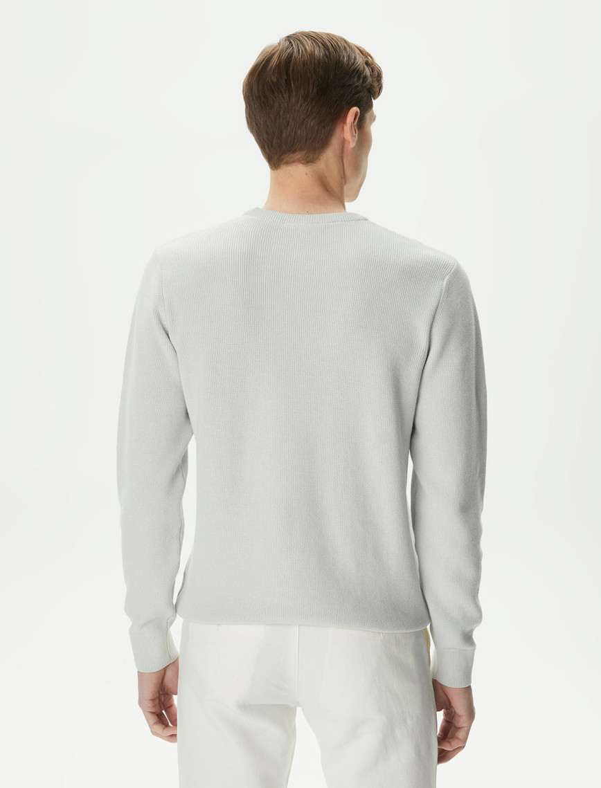 Lacoste Erkek Regular Fit Bisiklet Yaka Gri Triko Lacoste Erkek Regular Fit Bisiklet Yaka Gri Triko