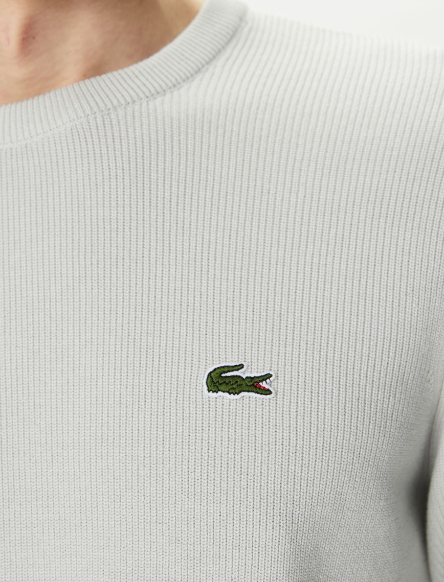 Lacoste Erkek Regular Fit Bisiklet Yaka Gri Triko Lacoste Erkek Regular Fit Bisiklet Yaka Gri Triko