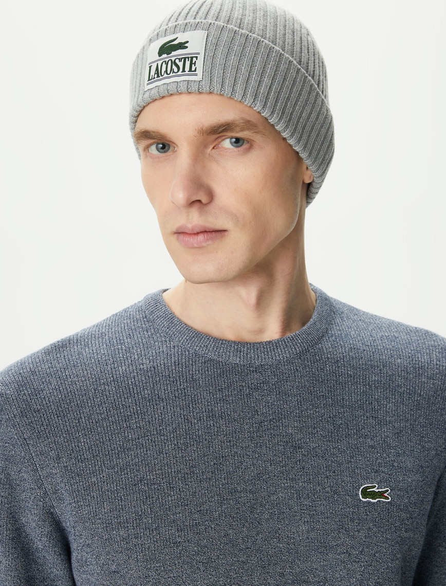 Lacoste Erkek Regular Fit Bisiklet Yaka Gri Kazak Lacoste Erkek Regular Fit Bisiklet Yaka Gri Kazak