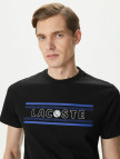 Lacoste Erkek Regular Fit Bisiklet Yaka Baskılı Siyah T-Shirt Lacoste Erkek Regular Fit Bisiklet Yaka Baskılı Siyah T-Shirt