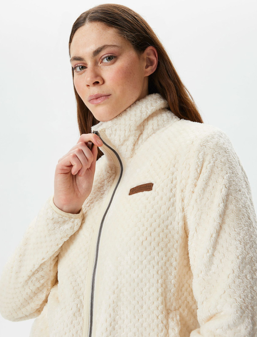 Columbia Fire Side II Sherpa Kadın Beyaz Fermuarlı Polar Ceket Columbia Fire Side II Sherpa Kadın Beyaz Fermuarlı Polar Ceket