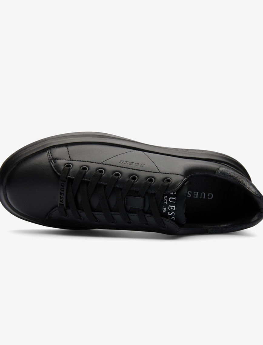 Guess Elba Leather Erkek Siyah Sneaker Guess Elba Leather Erkek Siyah Sneaker