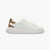 Guess Elba Leather Erkek Beyaz Sneaker Guess Elba Leather Erkek Beyaz Sneaker