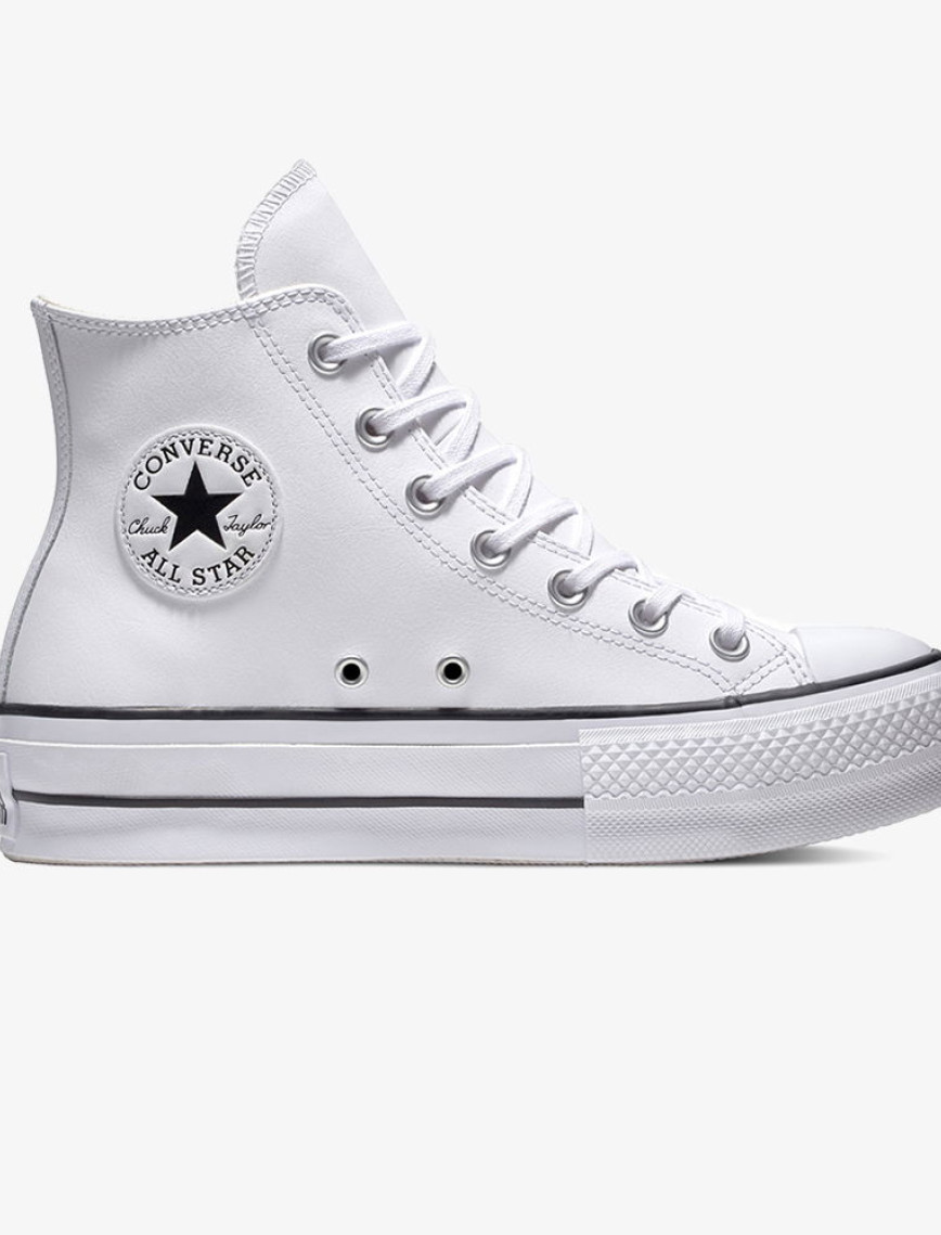 Converse Chuck Taylor All Star Lift Hi Deri Unisex Beyaz Sneaker Converse Chuck Taylor All Star Lift Hi Deri Unisex Beyaz Sneaker