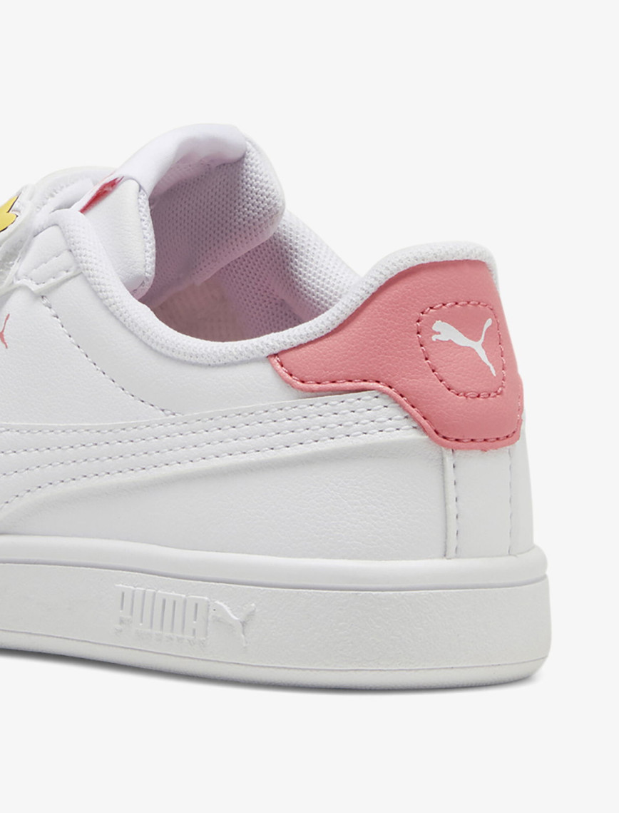 Puma Smash 3.0 Badges Çocuk Beyaz Spor Ayakkabı Puma Smash 3.0 Badges Çocuk Beyaz Spor Ayakkabı