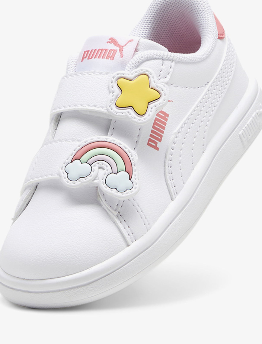 Puma Smash 3.0 Badges Bebek Beyaz Spor Ayakkabı Puma Smash 3.0 Badges Bebek Beyaz Spor Ayakkabı