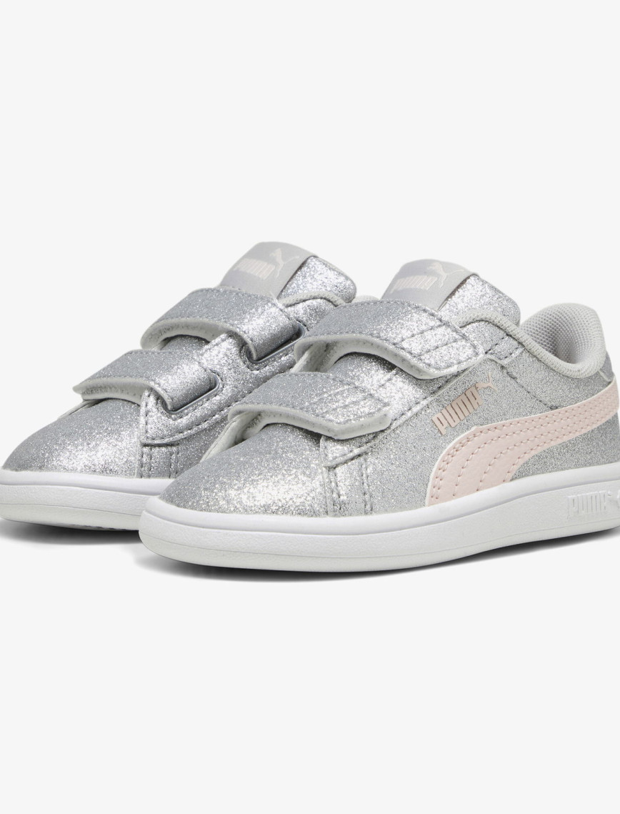 Puma Smash 3.0 Glit Glam V Bebek Gri Spor Ayakkabı Puma Smash 3.0 Glit Glam V Bebek Gri Spor Ayakkabı