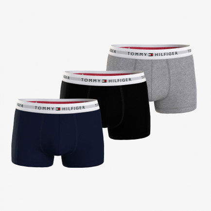 Tommy Hilfiger 3P Trunk Erkek Mavi Boxer Tommy Hilfiger 3P Trunk Erkek Mavi Boxer